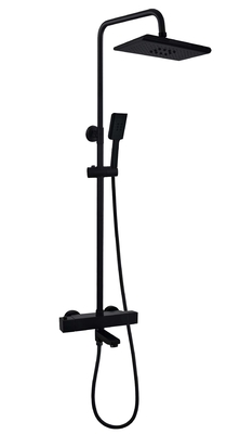 Leadfree H59 Shower Head Brass Matte Black Shower Faucet Set OEM